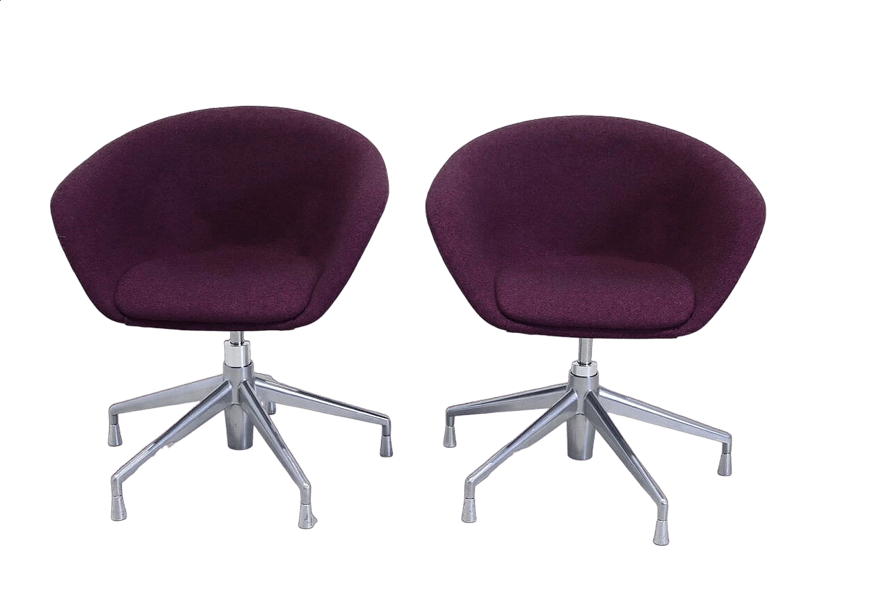 Coppia di poltrone Duna 02 di Lievore Altherr Molina per Arper, anni 2000 8