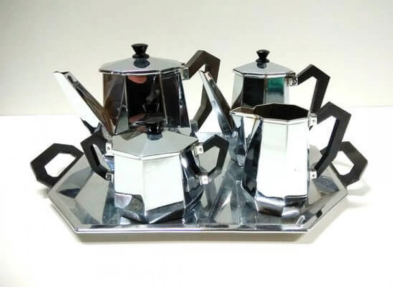 Octagonal tea set by Alessi, 1930s 1