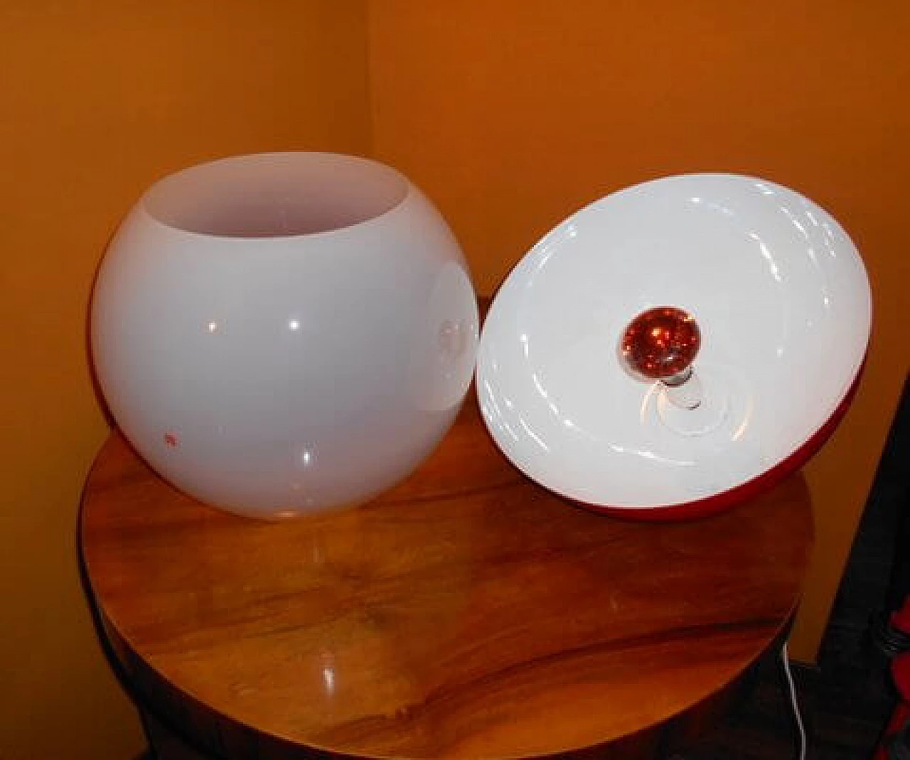 Big Apple table lamp by Selenova, 1960s 5