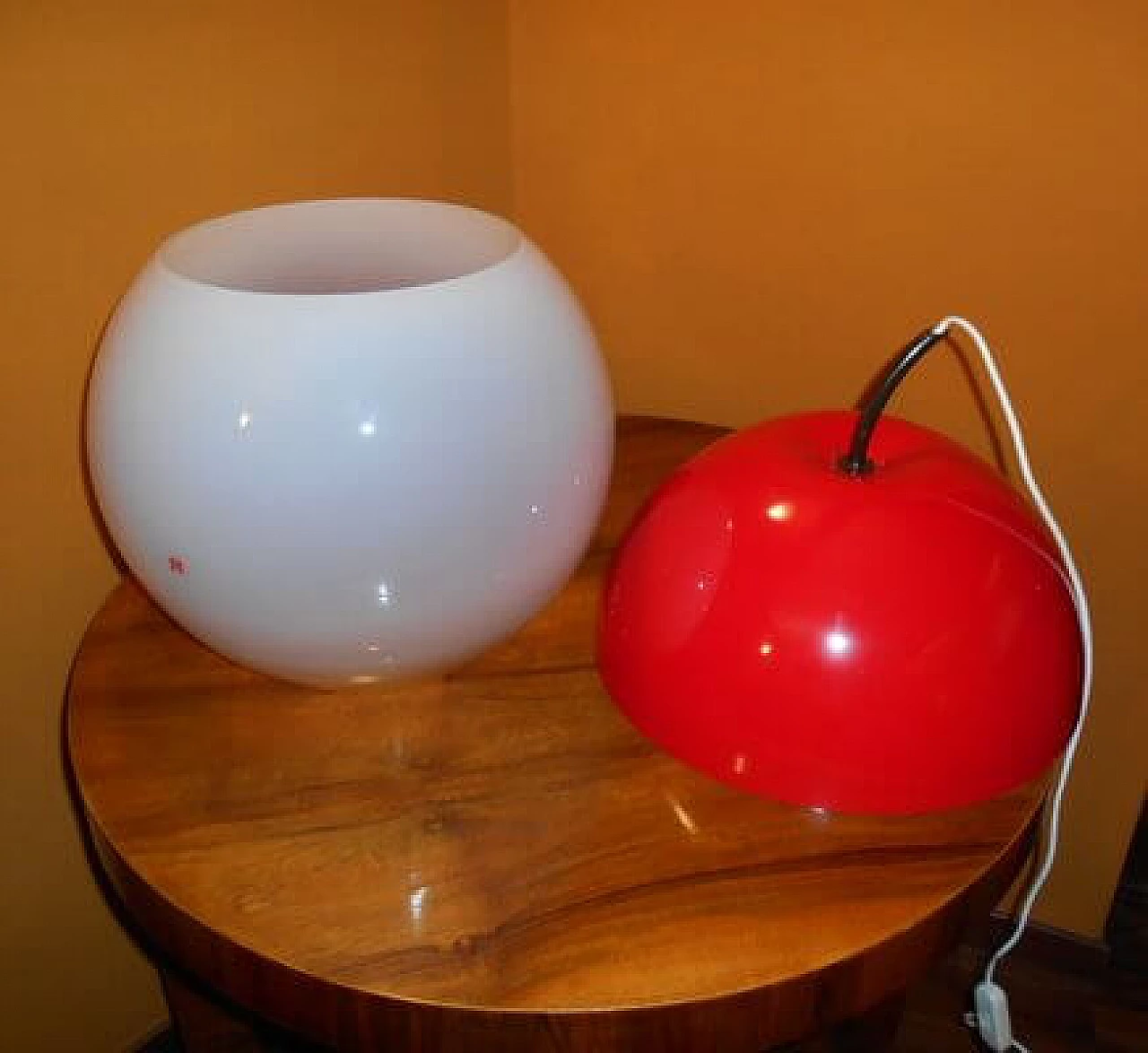 Big Apple table lamp by Selenova, 1960s 6