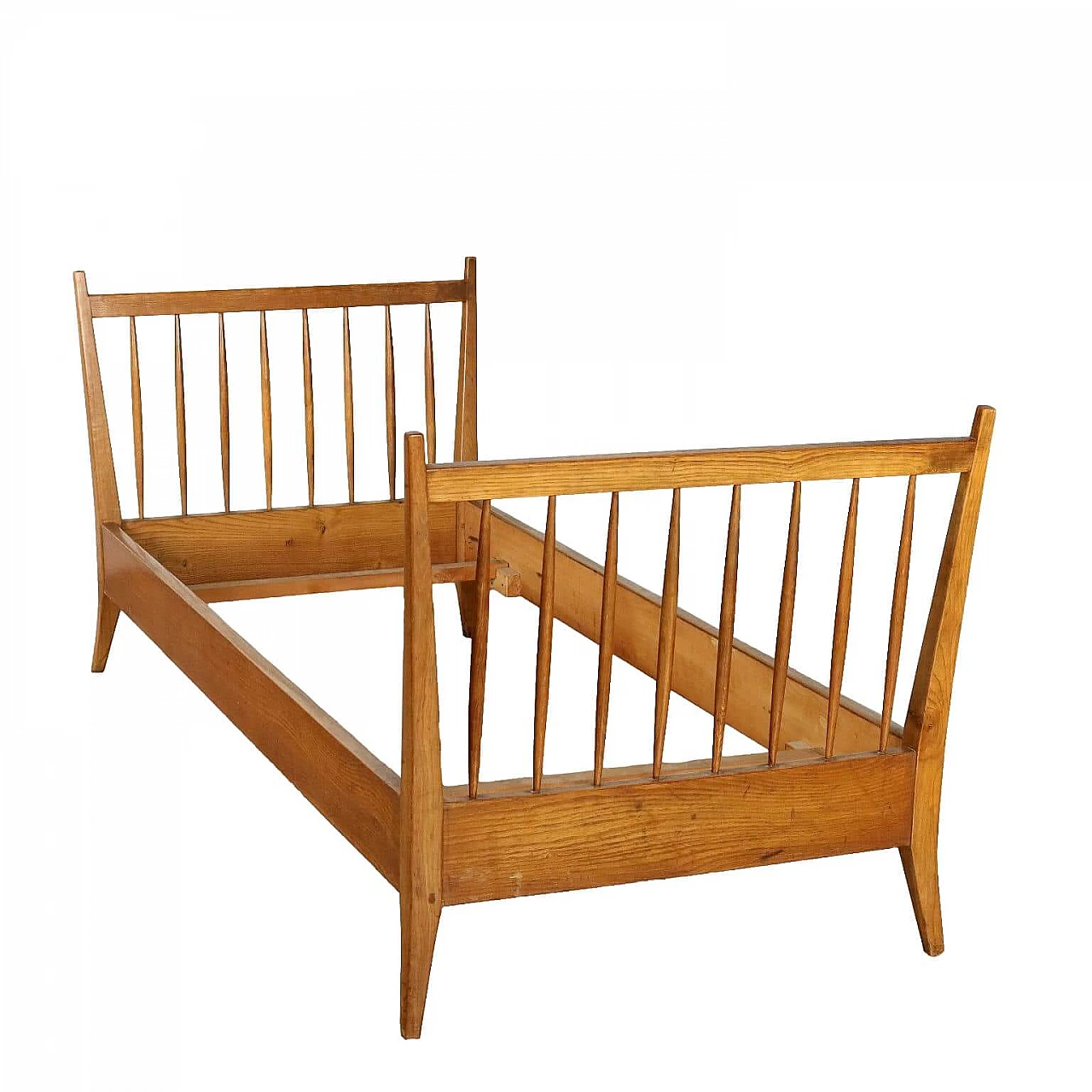 Oak single bed, 1950s 1