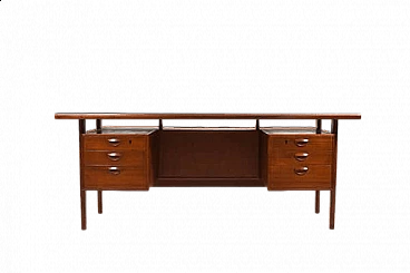 Scrivania FM60 in teak di Kai Kristiansen per Feldballes Møbelfabrik, anni '60