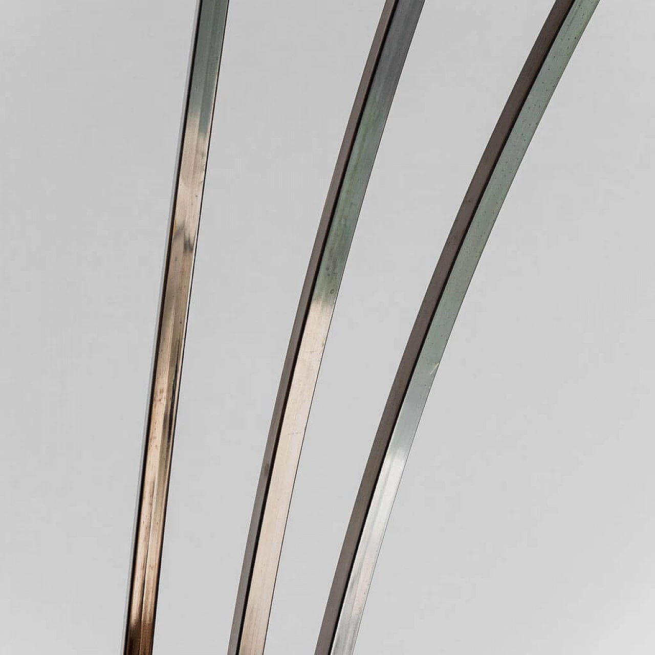 Three-light metal floor lamp, 1970s 7