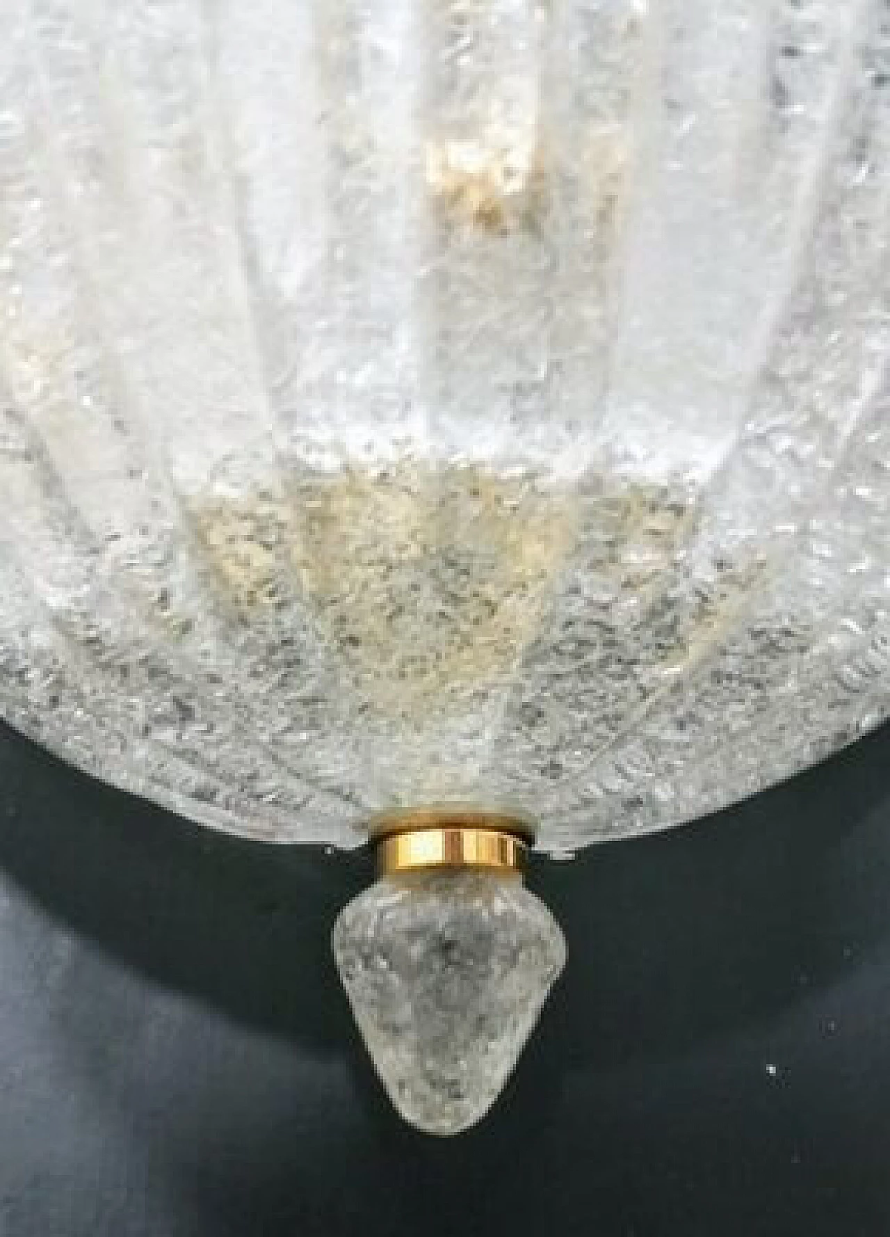 Coppia di lampade da parete in vetro di Murano, anni '80 9