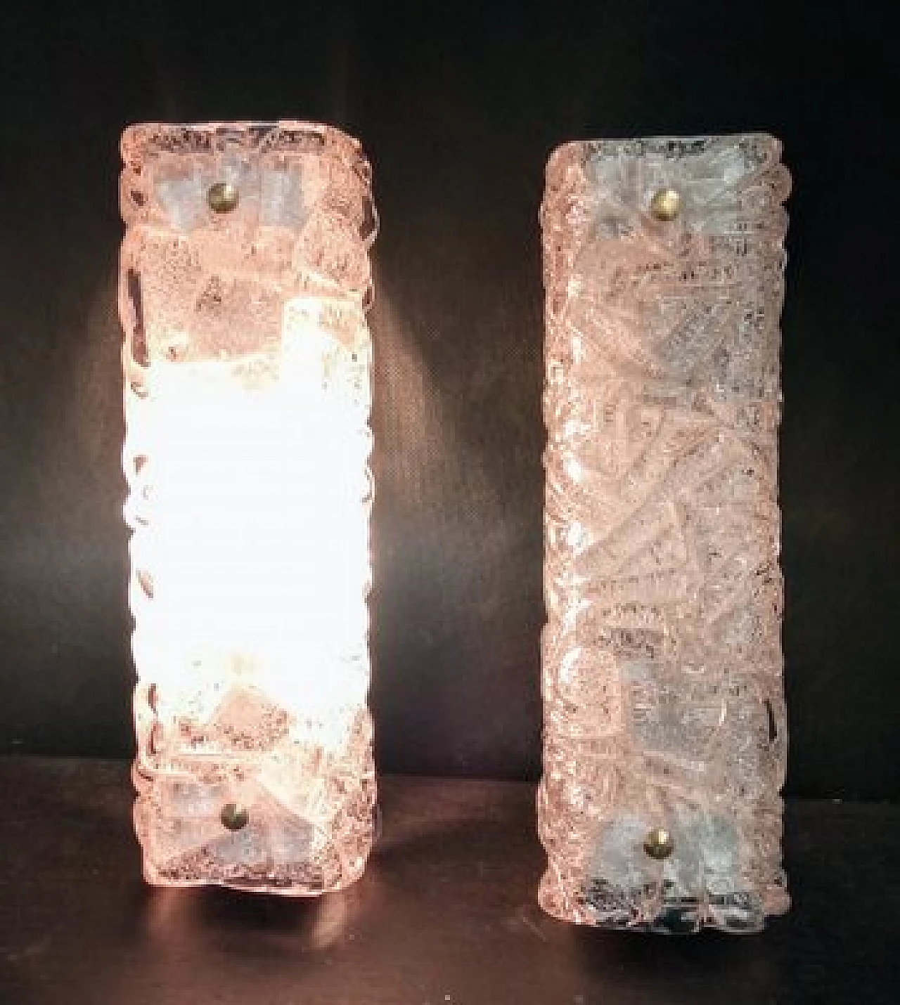 Pair of Murano glass wall lights by Toni Zuccheri for VeArt, 1970s 2