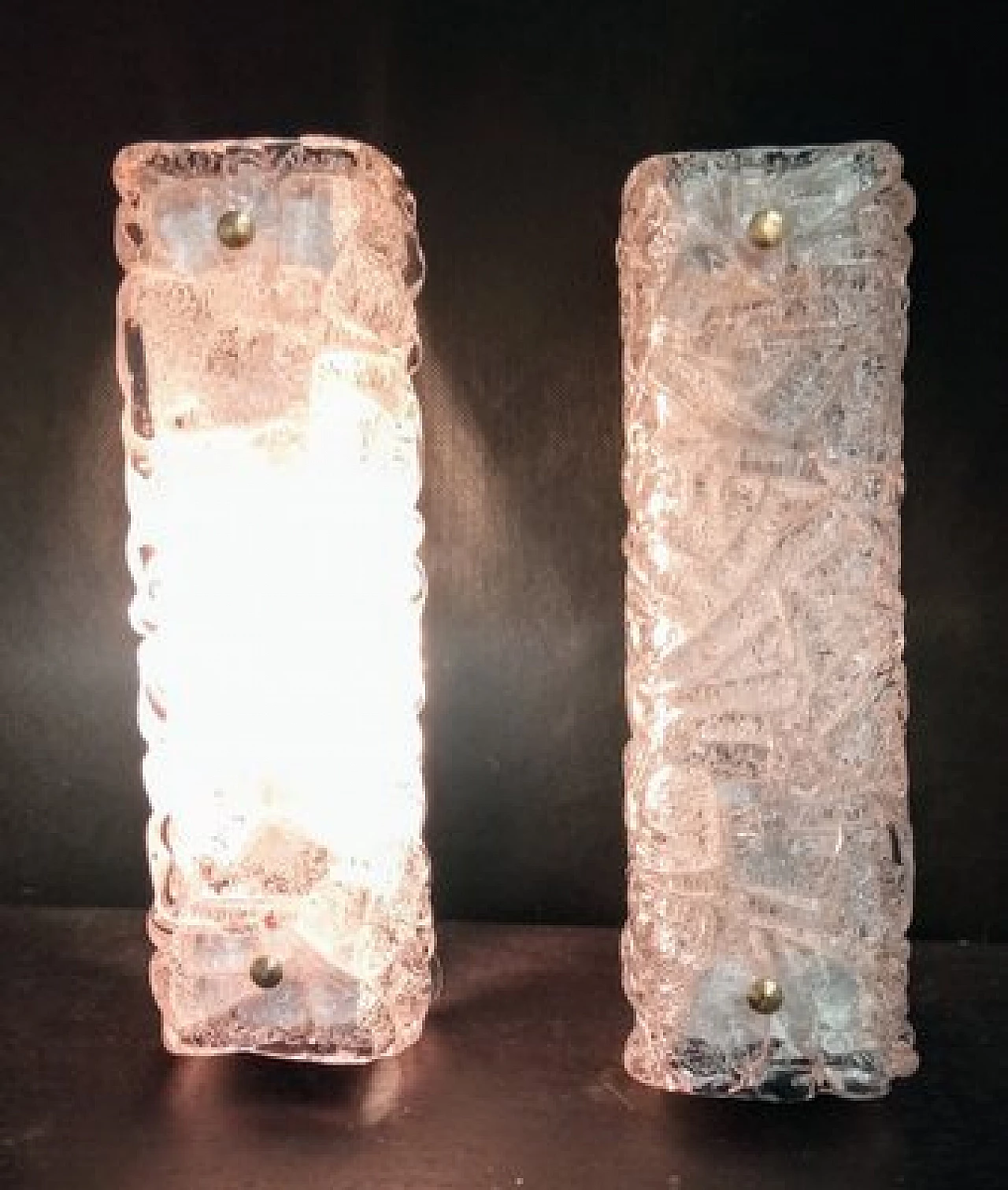 Pair of Murano glass wall lights by Toni Zuccheri for VeArt, 1970s 5