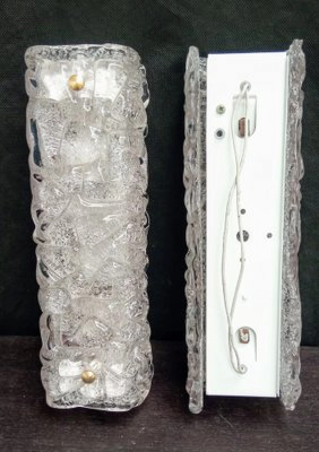 Pair of Murano glass wall lights by Toni Zuccheri for VeArt, 1970s 9
