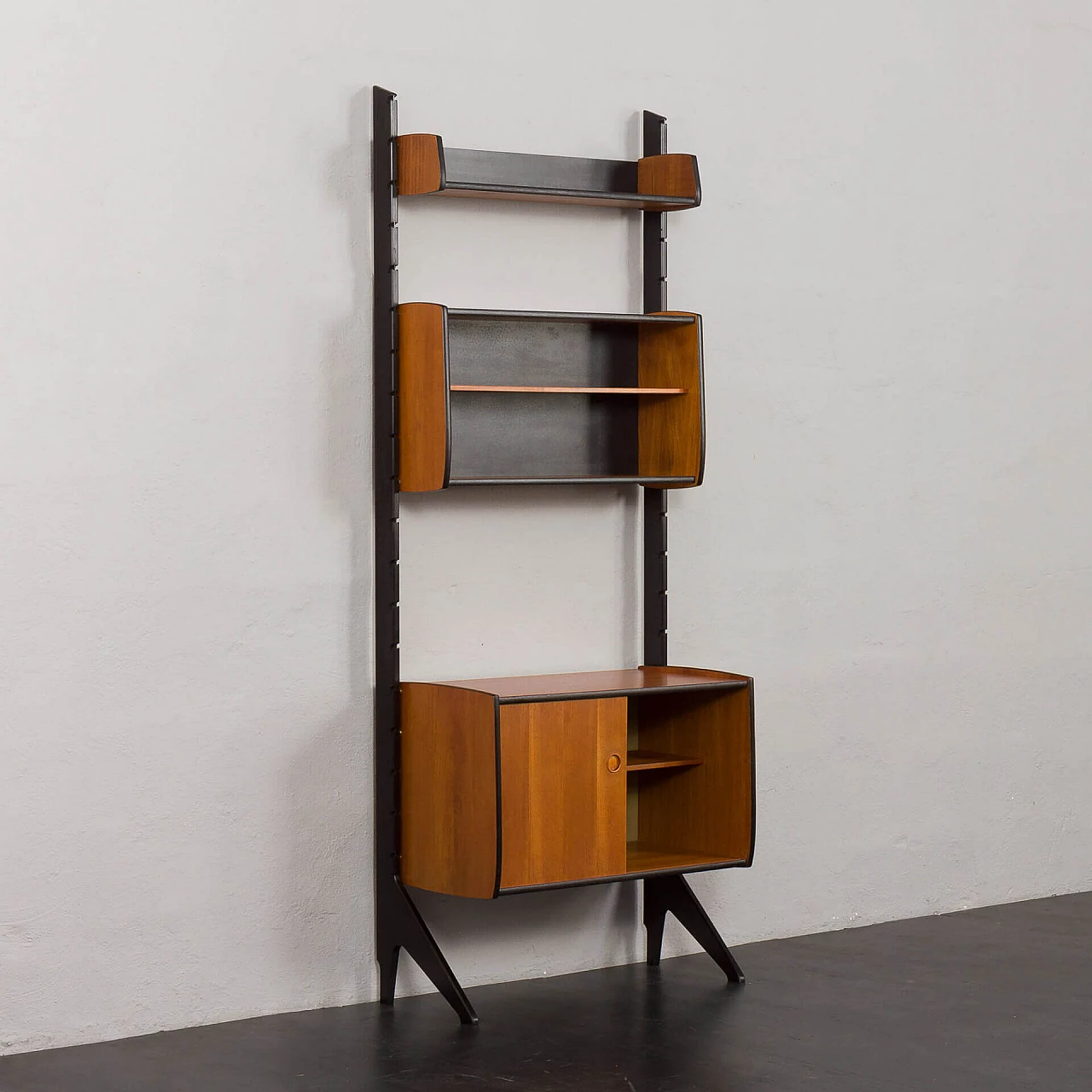 Teak and black varnish Ergo bookcase, 1960s 7