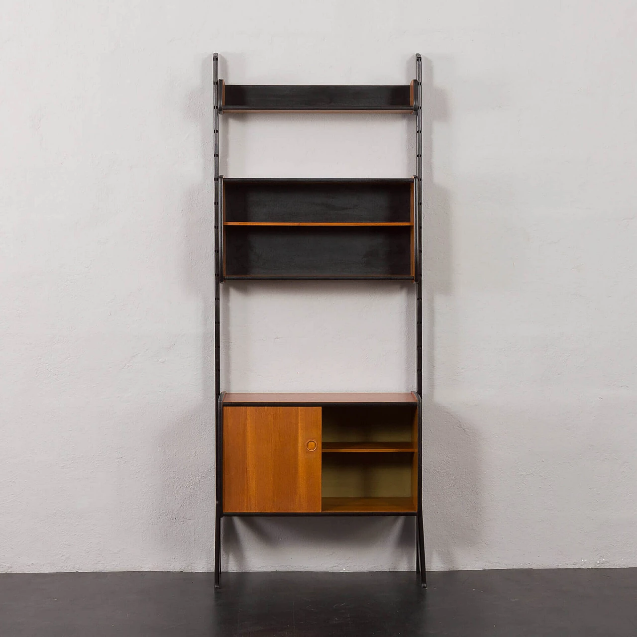 Teak and black varnish Ergo bookcase, 1960s 8