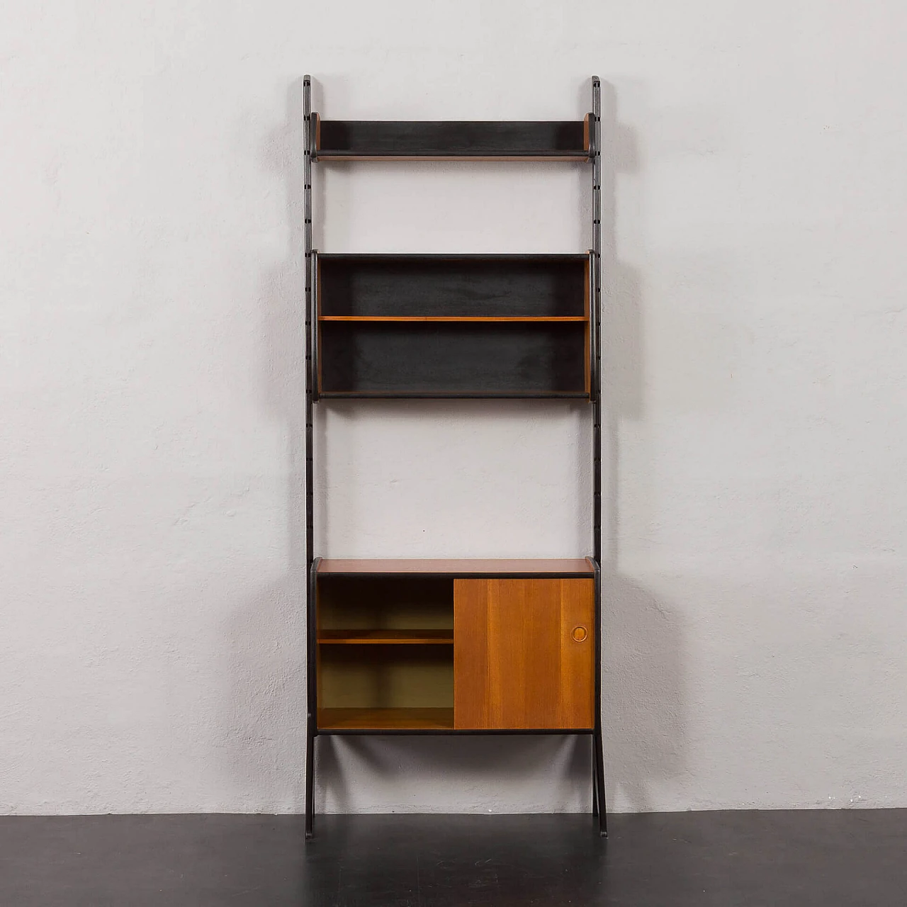 Teak and black varnish Ergo bookcase, 1960s 9