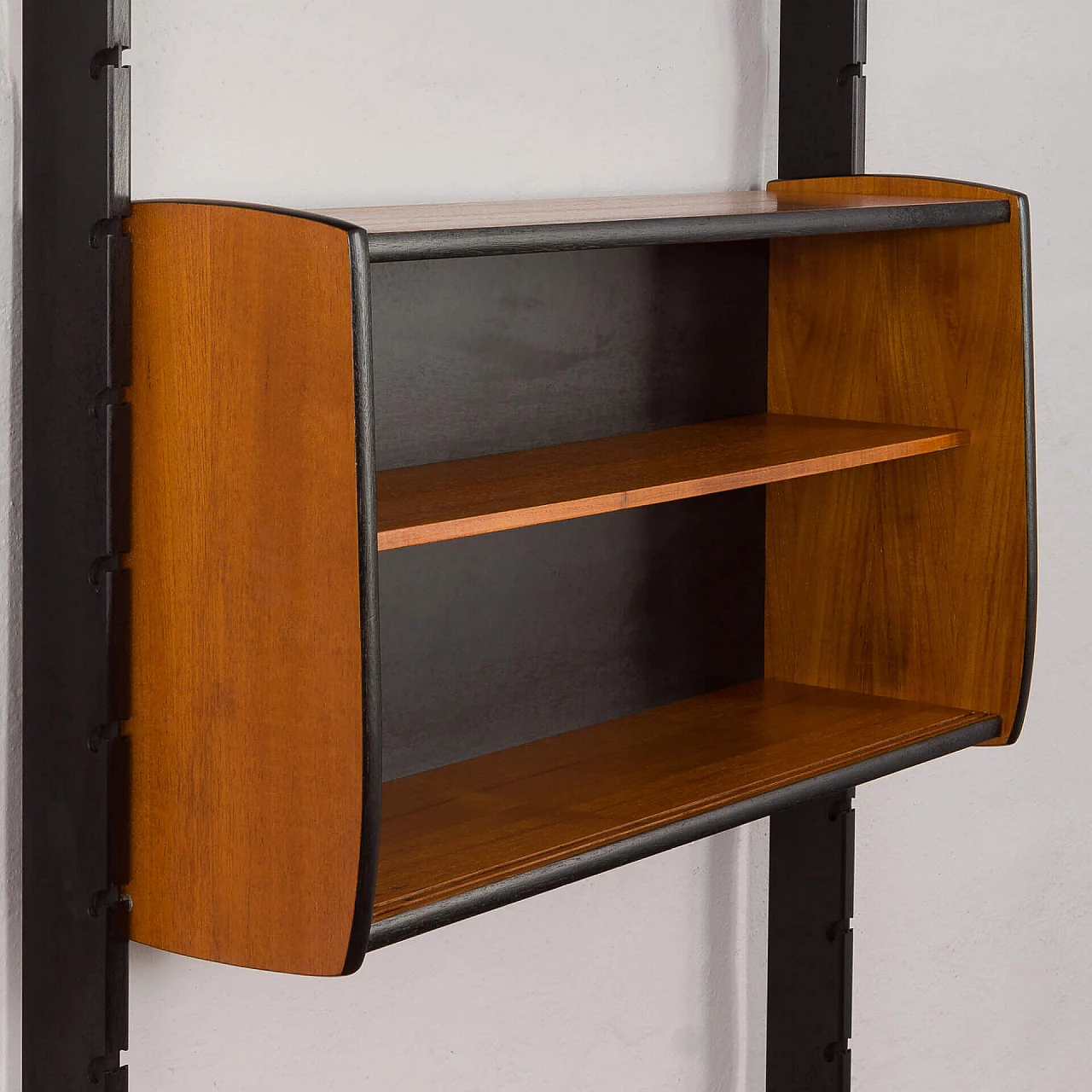 Teak and black varnish Ergo bookcase, 1960s 13