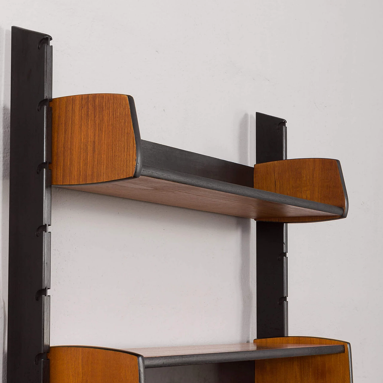 Teak and black varnish Ergo bookcase, 1960s 14