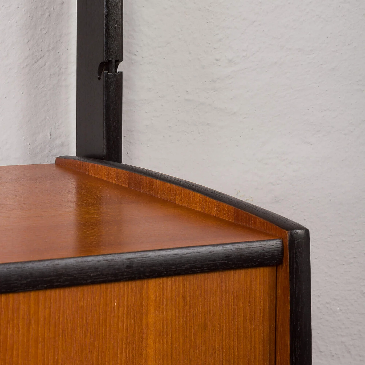 Teak and black varnish Ergo bookcase, 1960s 17