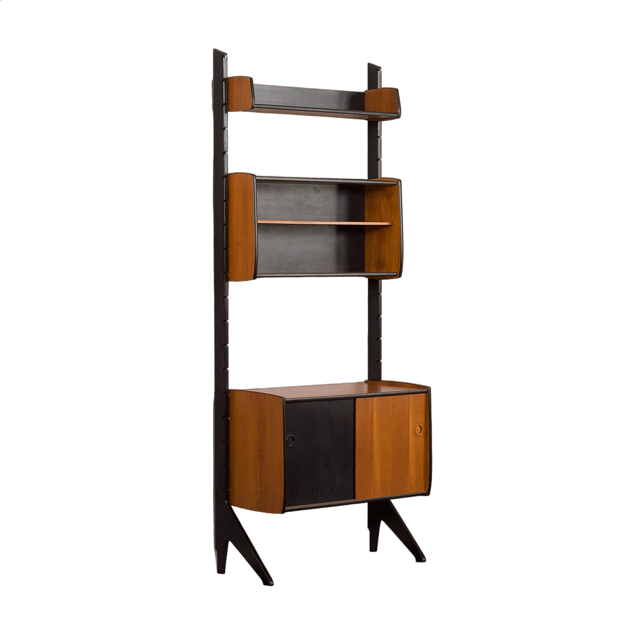 Teak and black varnish Ergo bookcase, 1960s 21