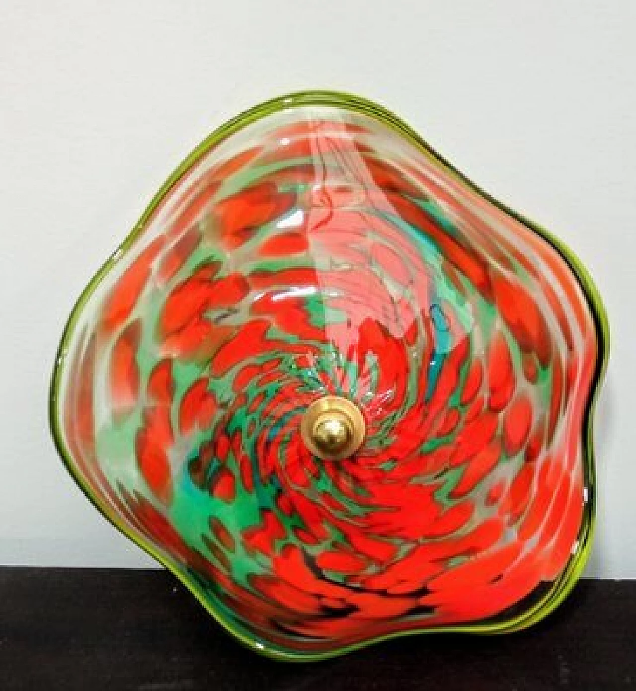 Murano glass wall sconce with Murrine, 1980s 1