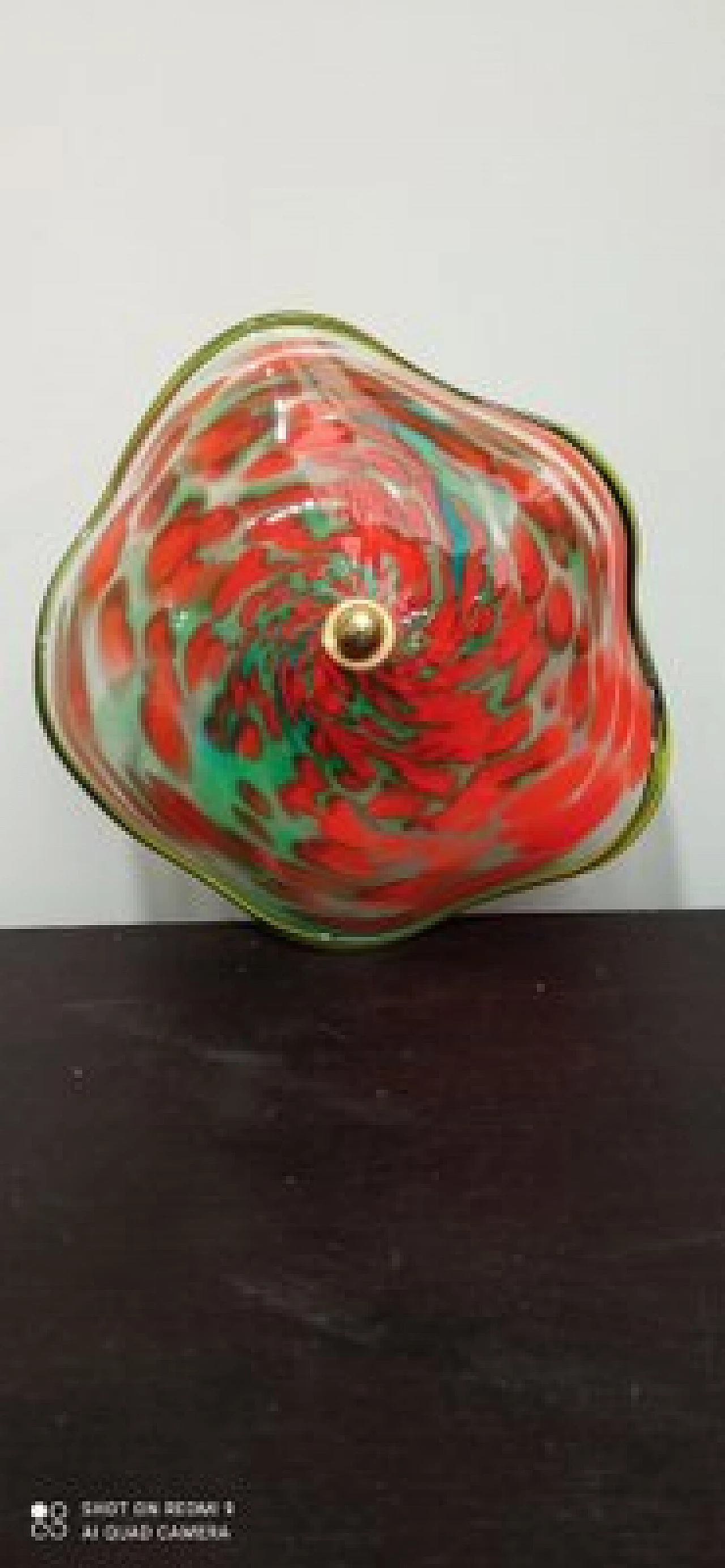 Murano glass wall sconce with Murrine, 1980s 4