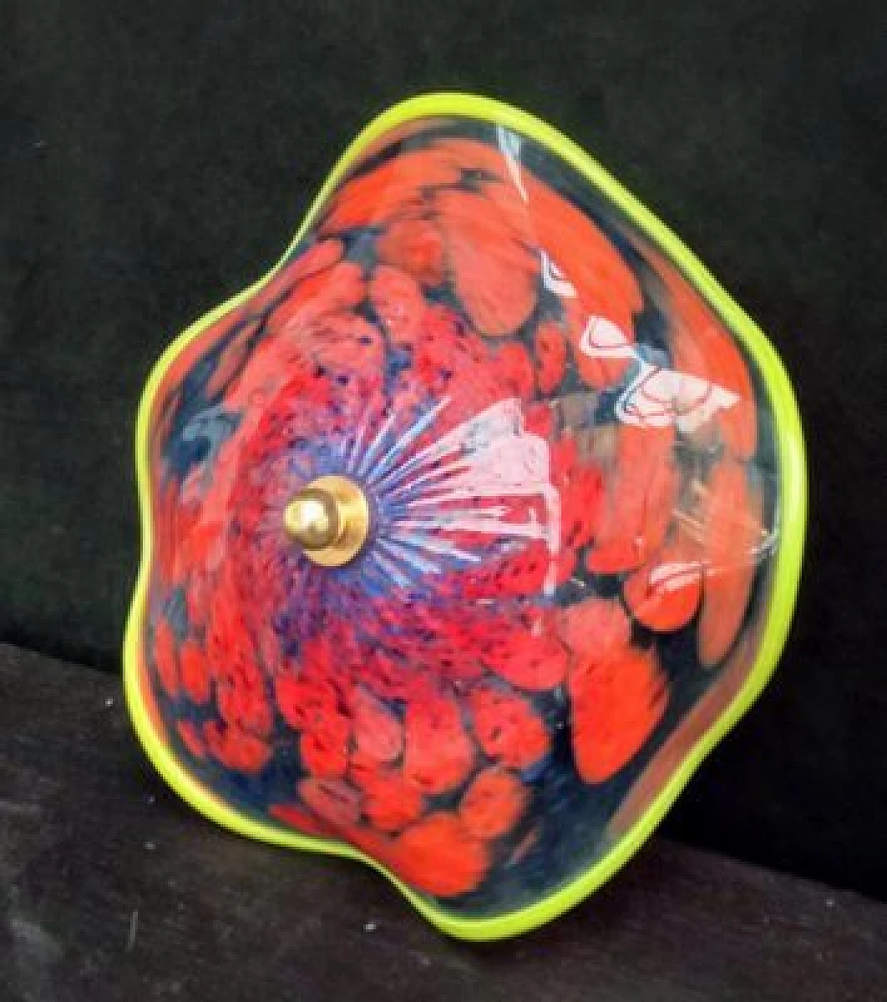 Murano glass wall sconce with Murrine, 1980s 6