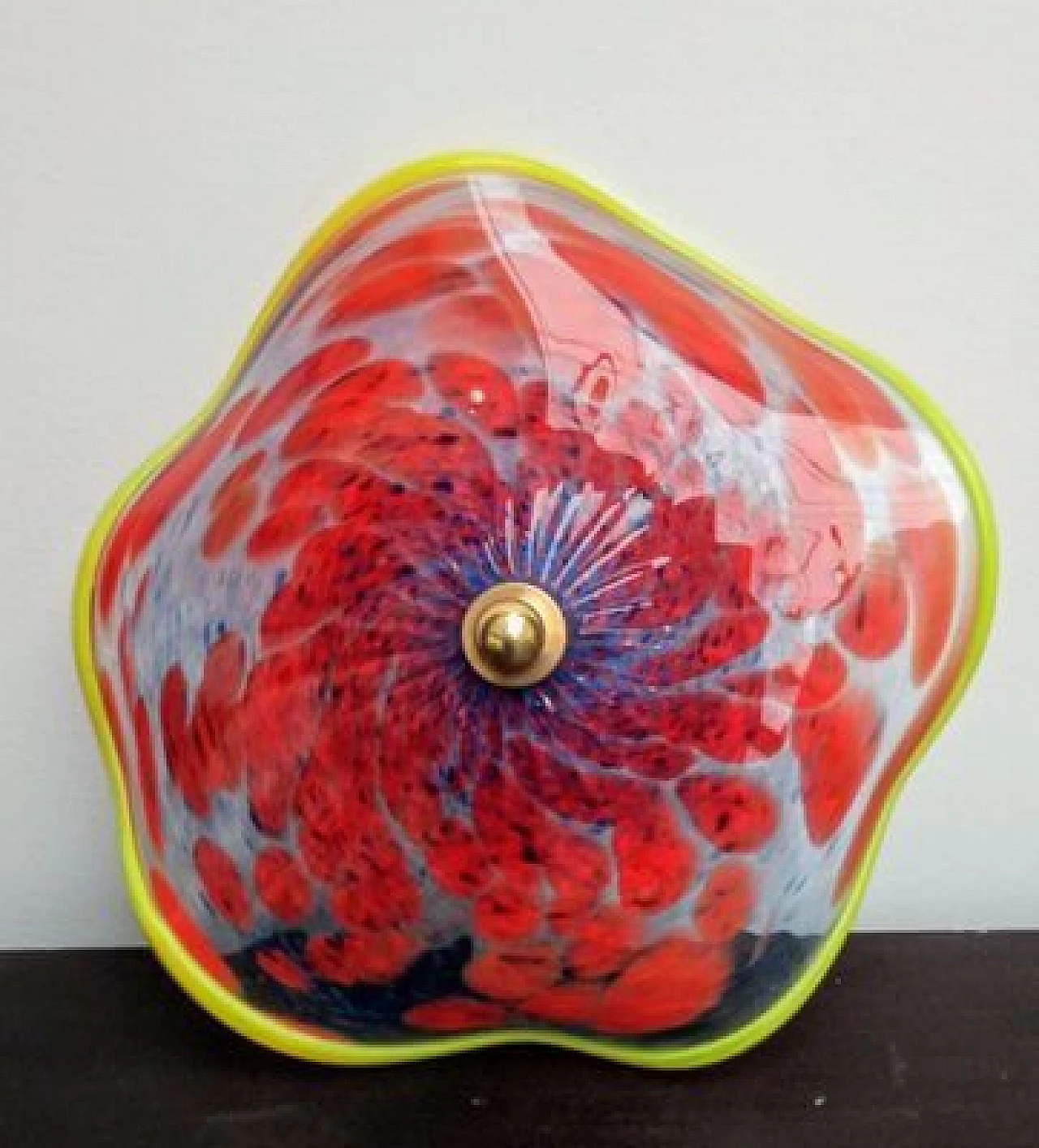 Murano glass wall sconce with Murrine, 1980s 7