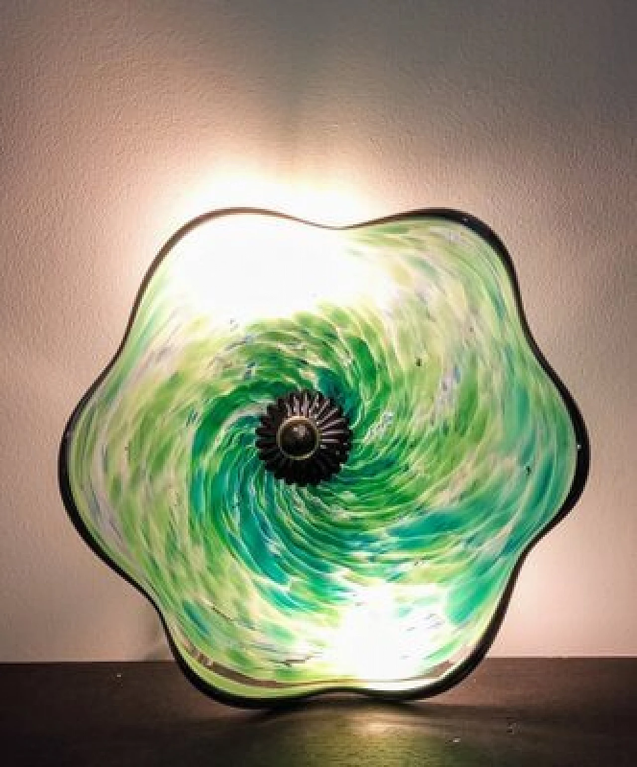Murano glass wall sconce with Murrine, 1980s 11