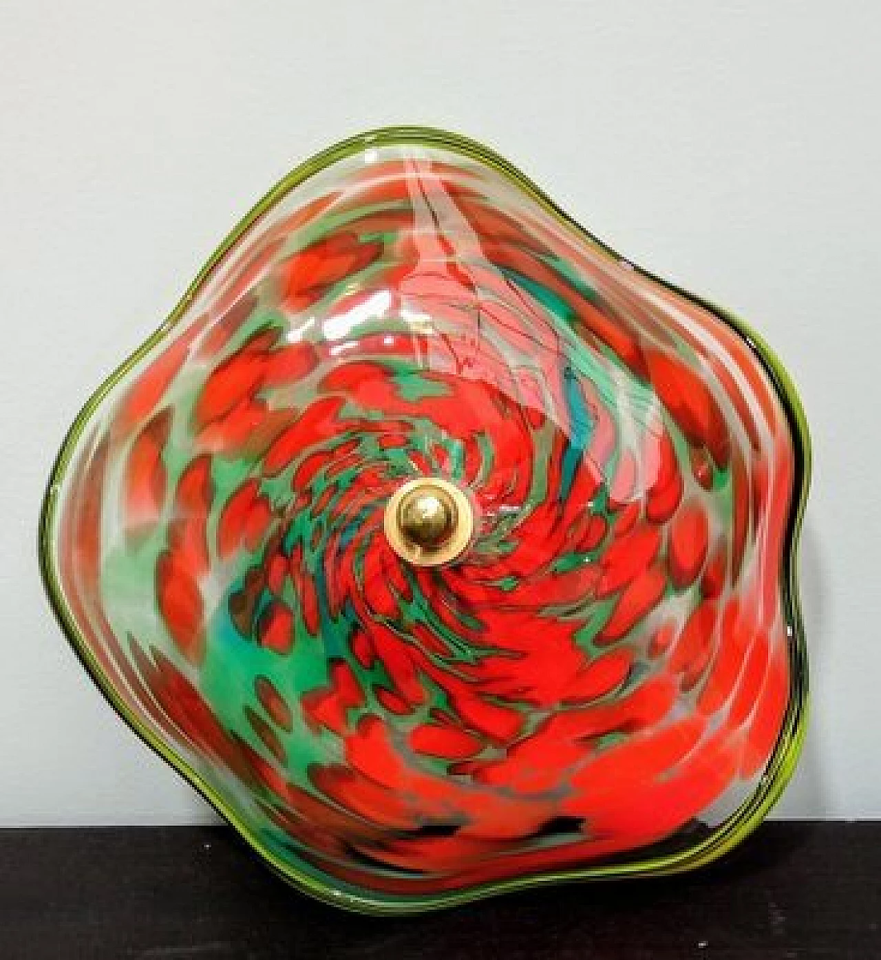 Murano glass wall sconce with Murrine, 1980s 12