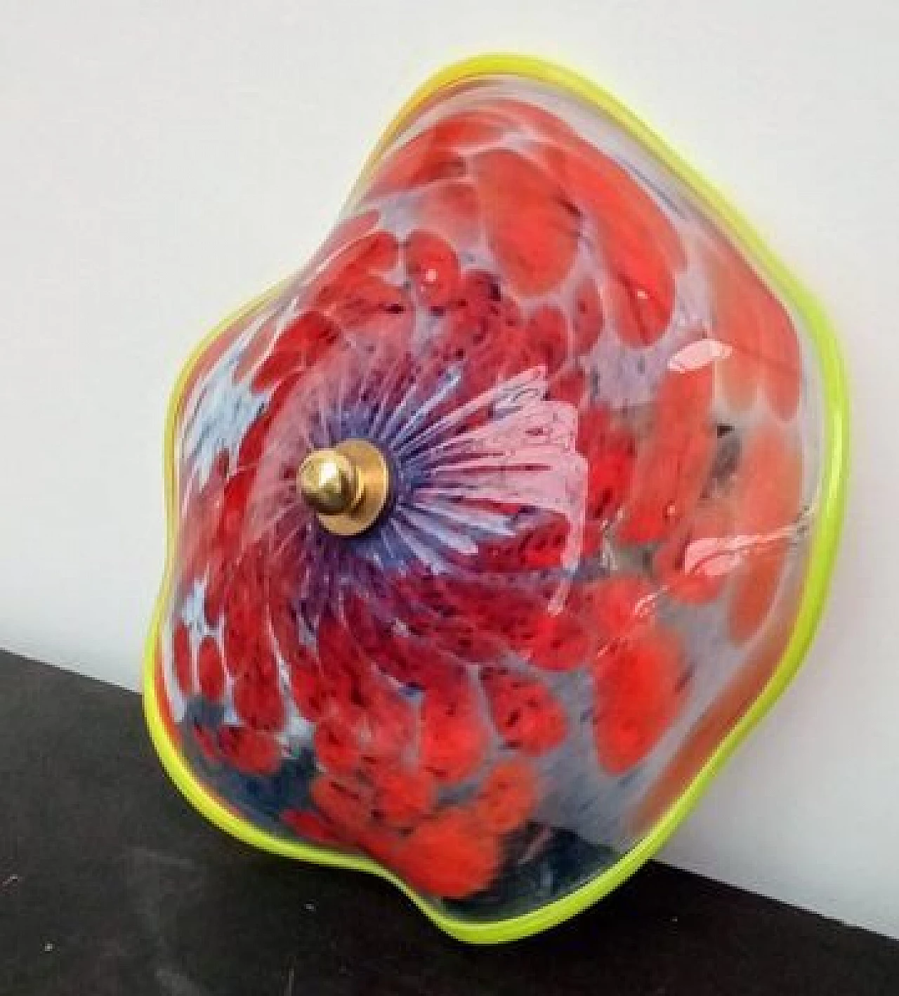 Murano glass wall sconce with Murrine, 1980s 14