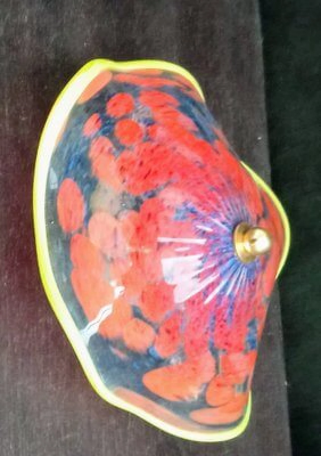 Murano glass wall sconce with Murrine, 1980s 15