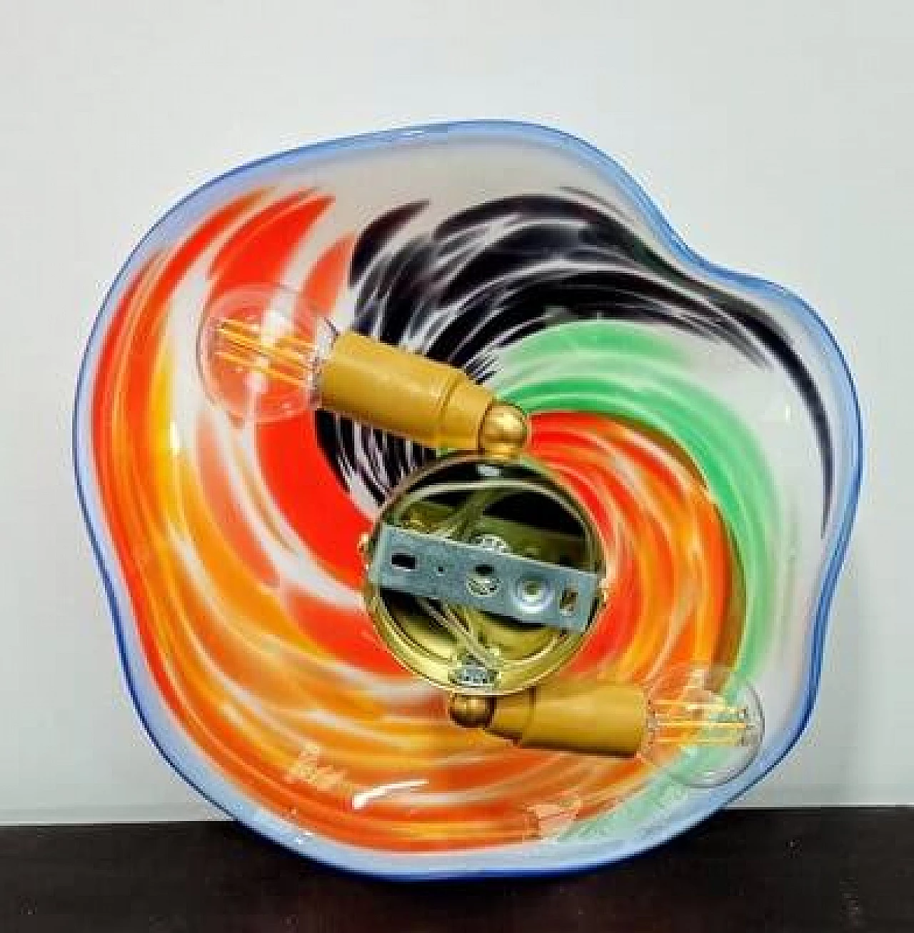 Murano glass wall sconce with Murrine, 1980s 18