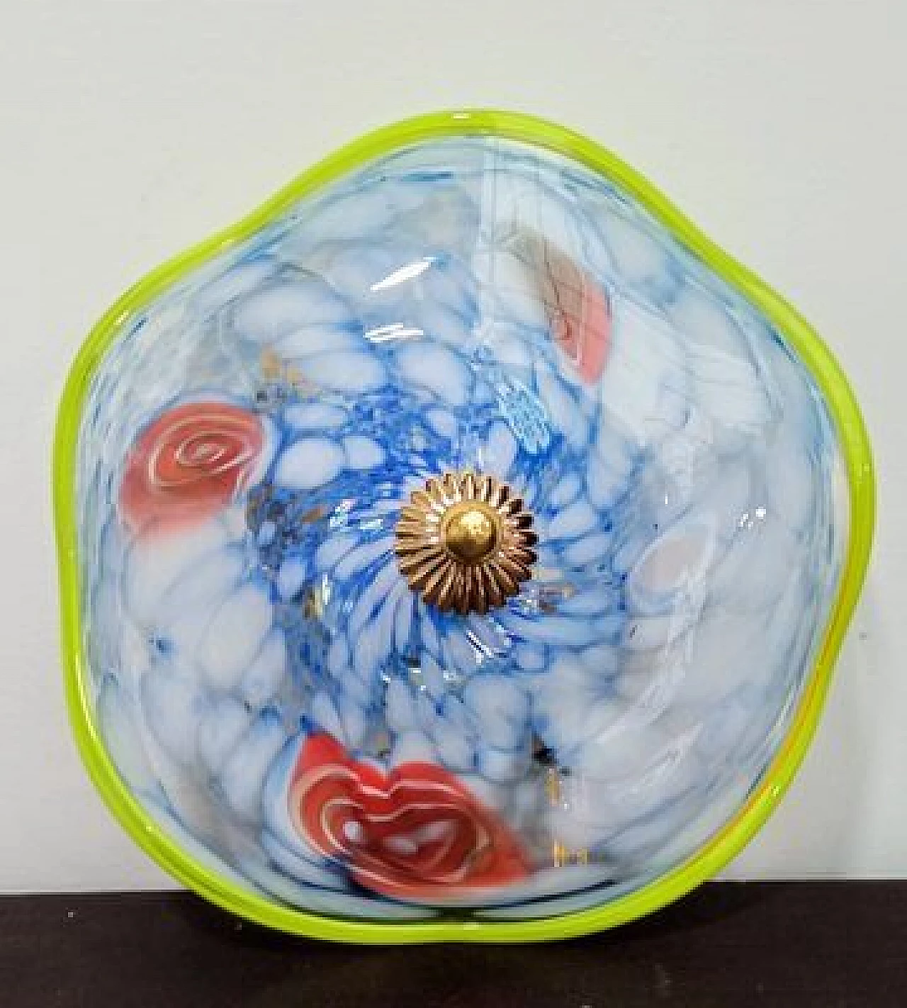 Murano glass wall sconce with Murrine, 1980s 21