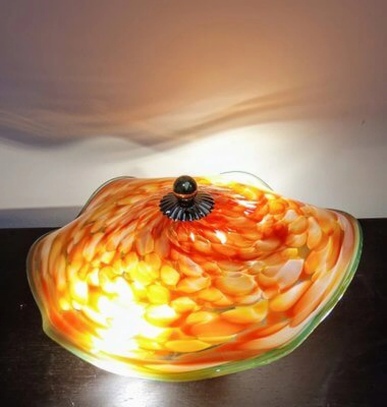 Murano glass wall sconce with Murrine, 1980s 22