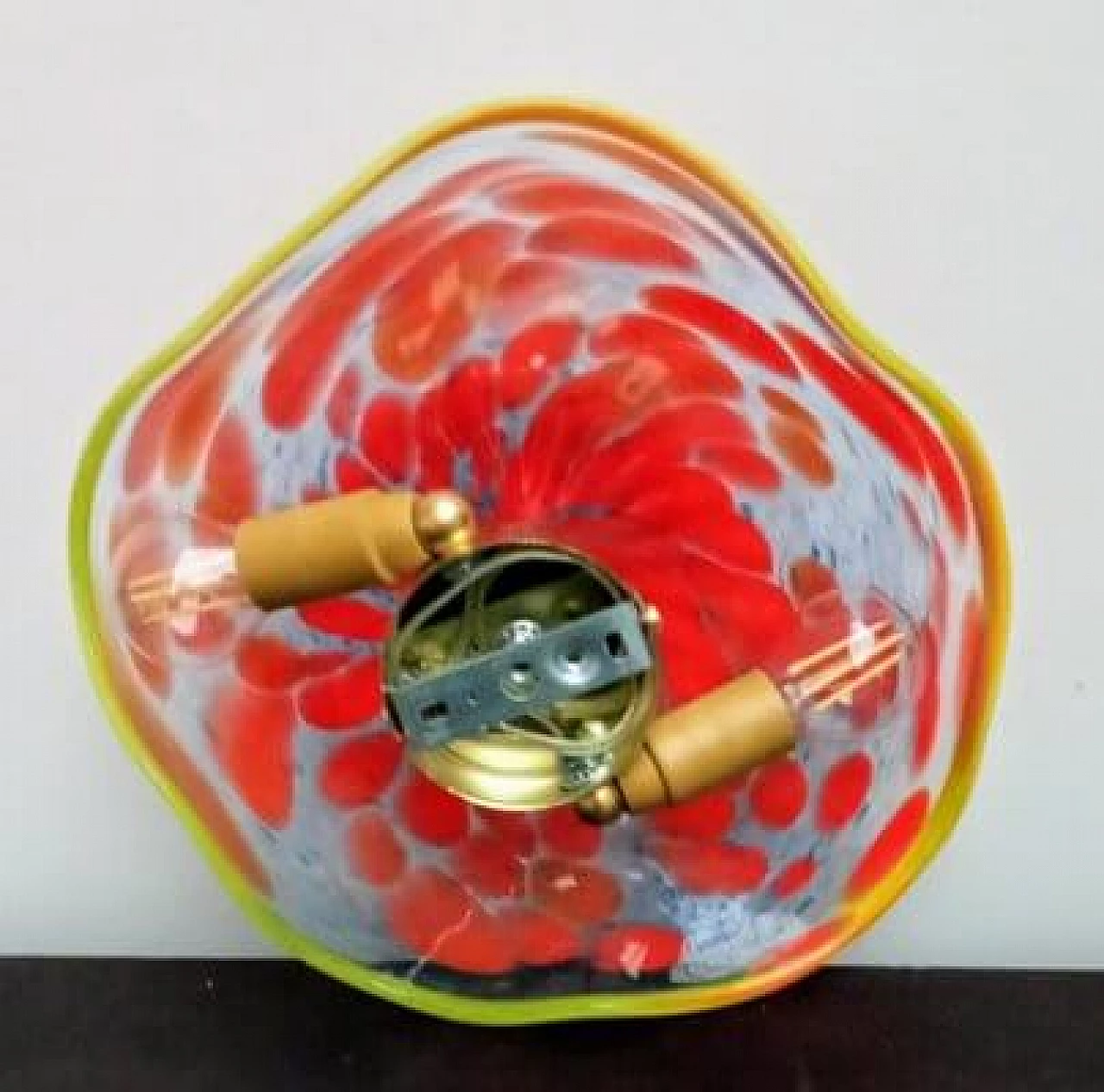 Murano glass wall sconce with Murrine, 1980s 25