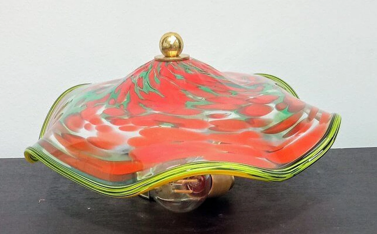Murano glass wall sconce with Murrine, 1980s 30