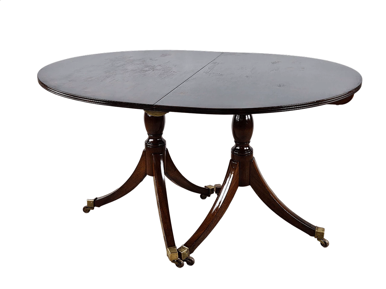 English mahogany extending table, early 20th century 50