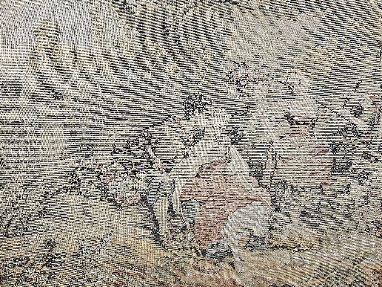 Embroidered tapestry with frame, early 20th century 5