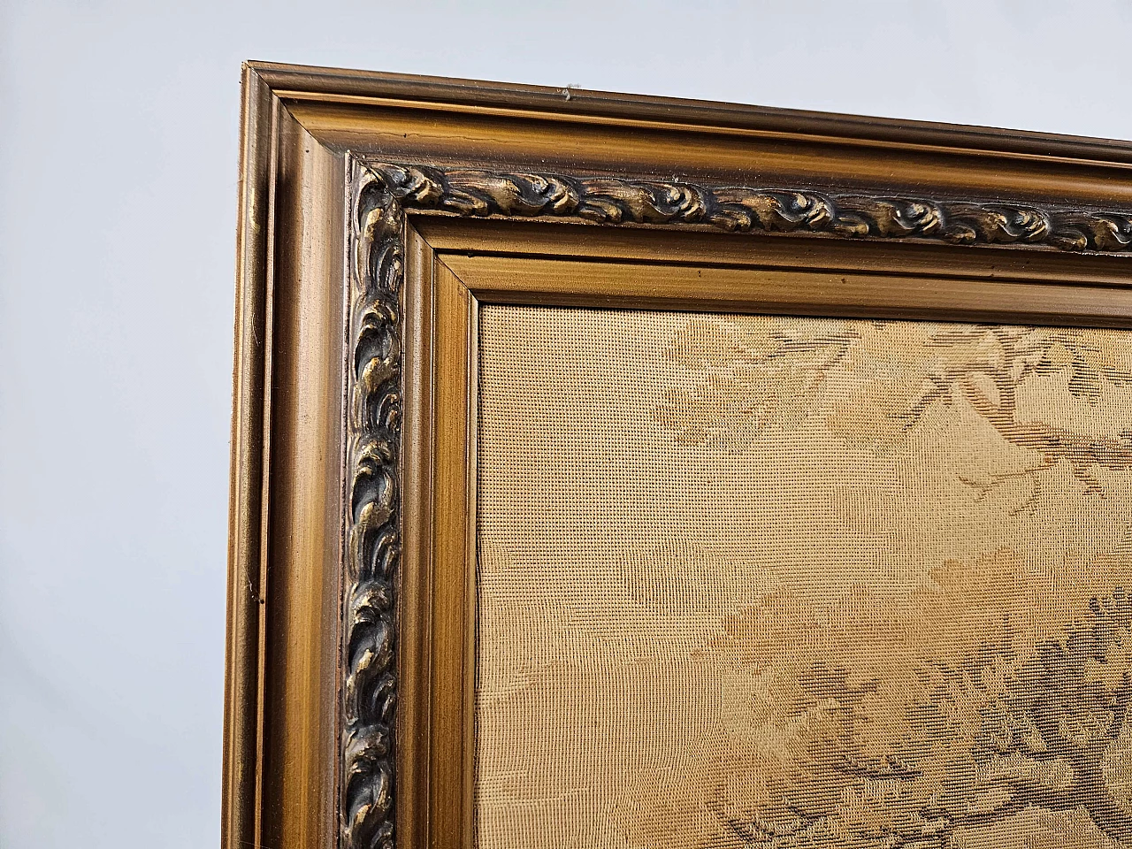 Embroidered tapestry with frame, early 20th century 10