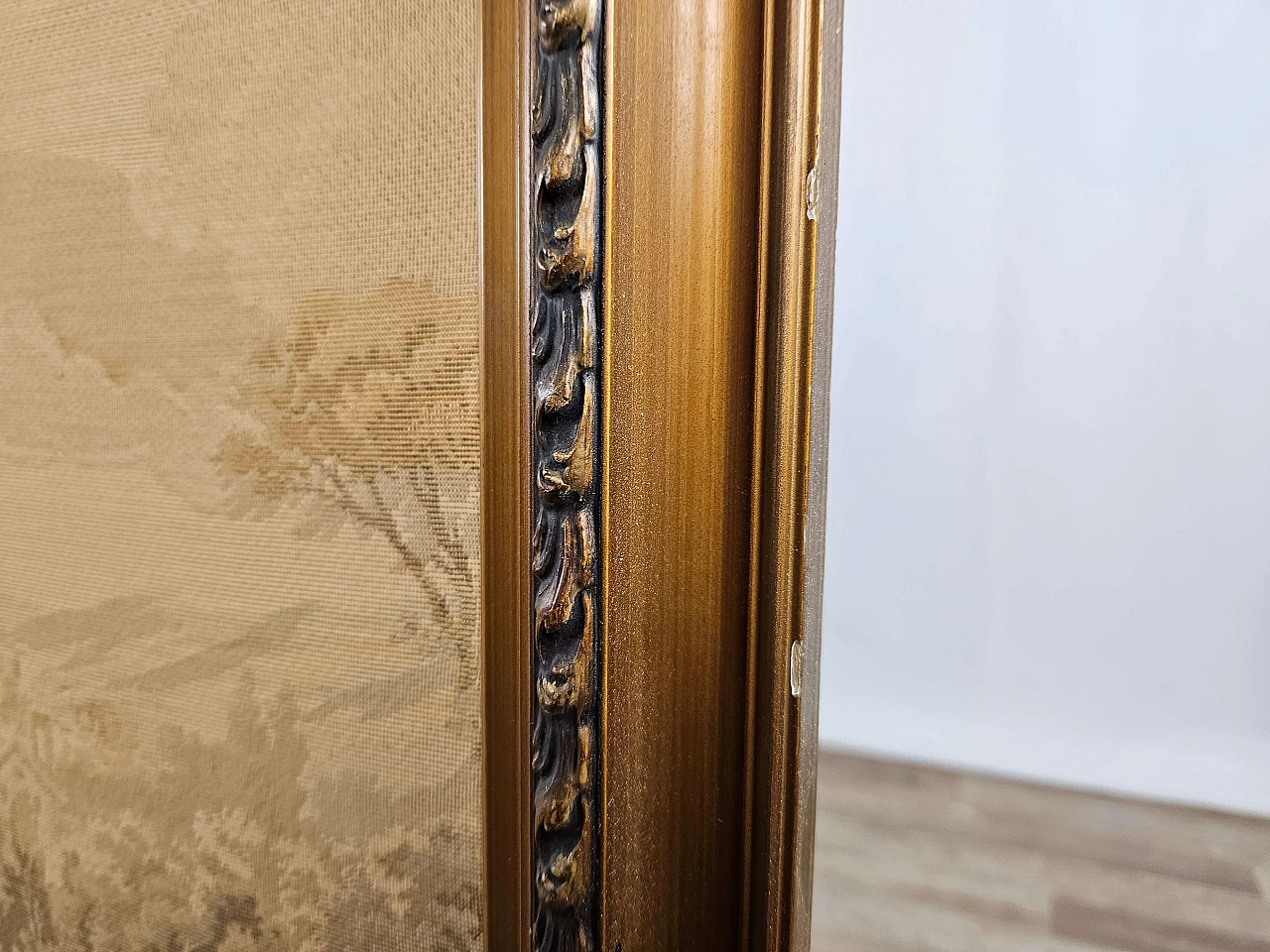 Embroidered tapestry with frame, early 20th century 16