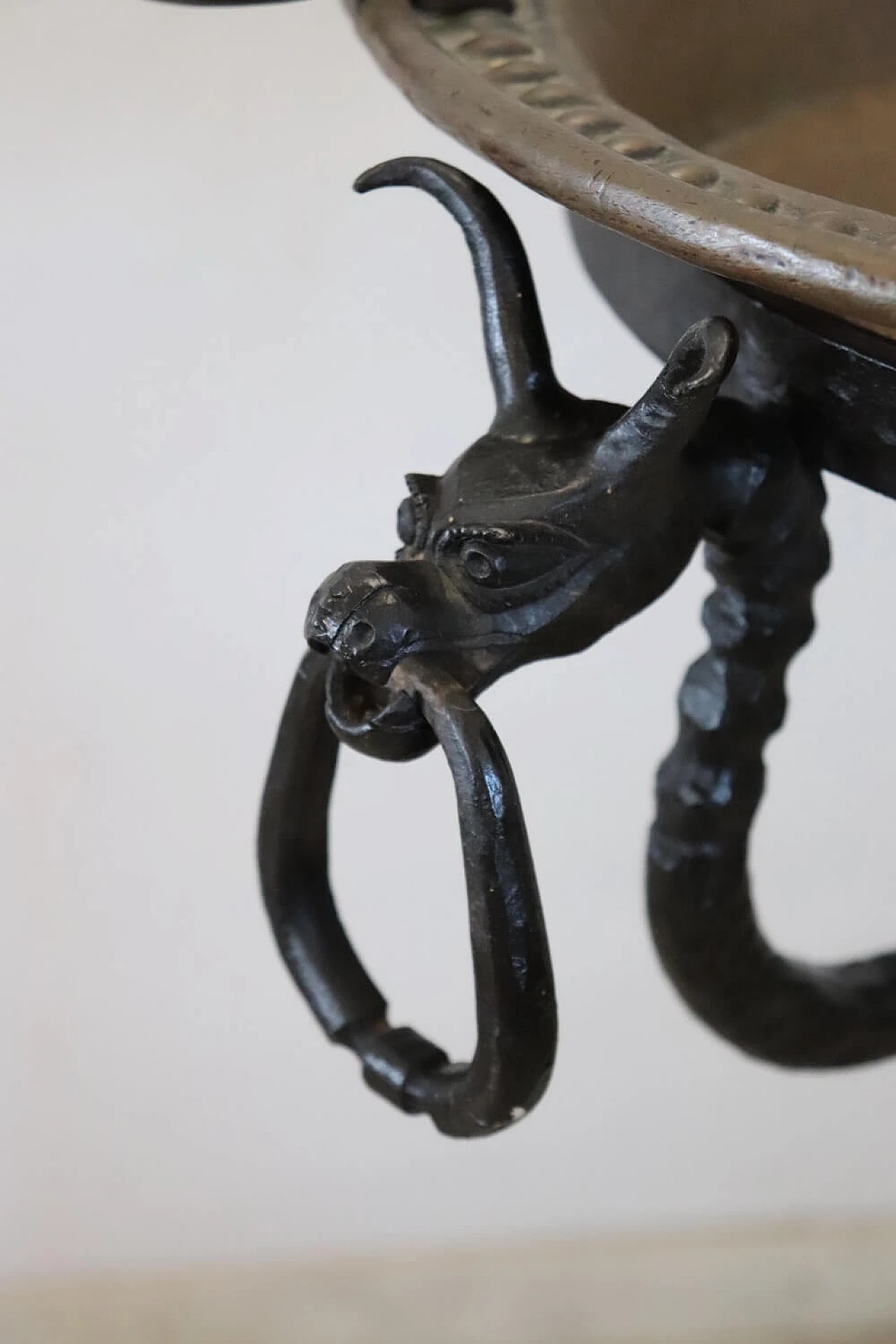 Copper and wrought iron brazier, 16th century 3