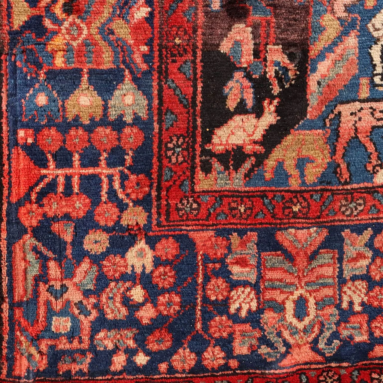 Iranian wool and cotton Malayer rug 6