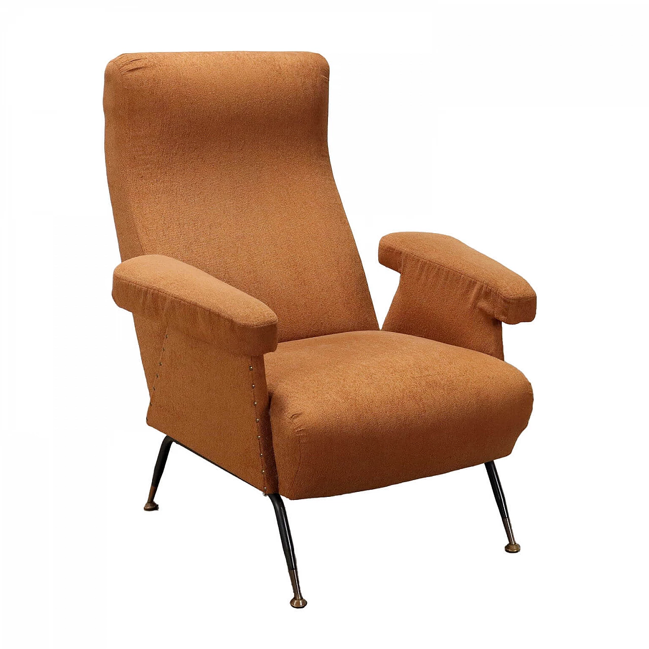 Metal and fabric armchair, 1960s 1