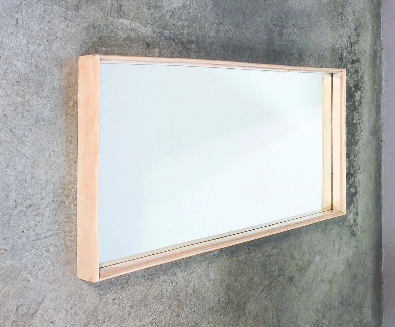 Mirror with lacquered wood frame in the style of V. Valabrega, 1940s 2