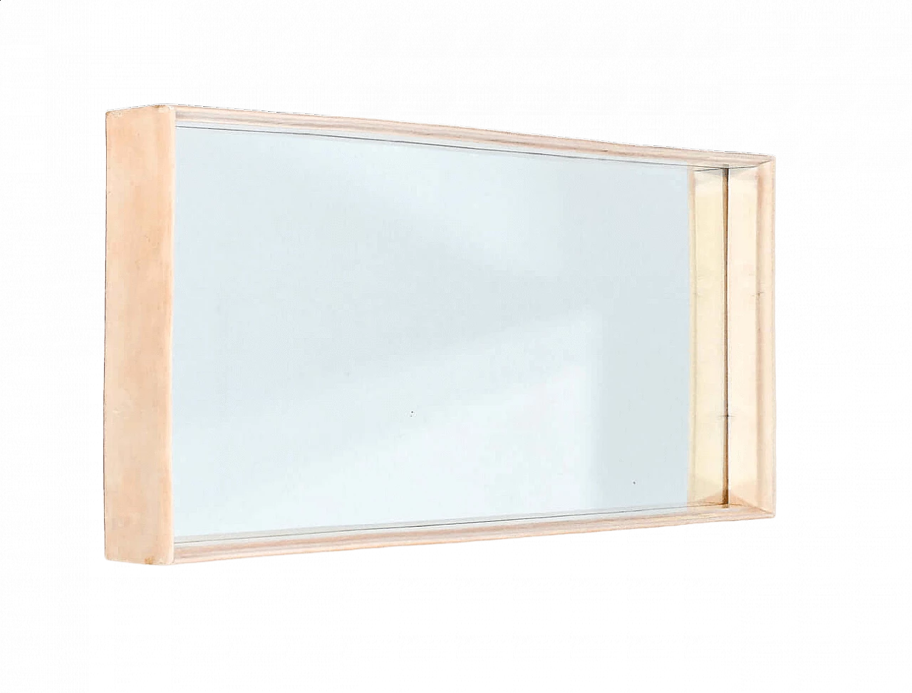 Mirror with lacquered wood frame in the style of V. Valabrega, 1940s 6