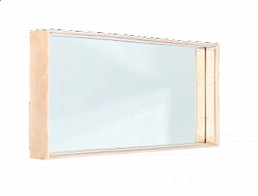 Mirror with lacquered wood frame in the style of V. Valabrega, 1940s