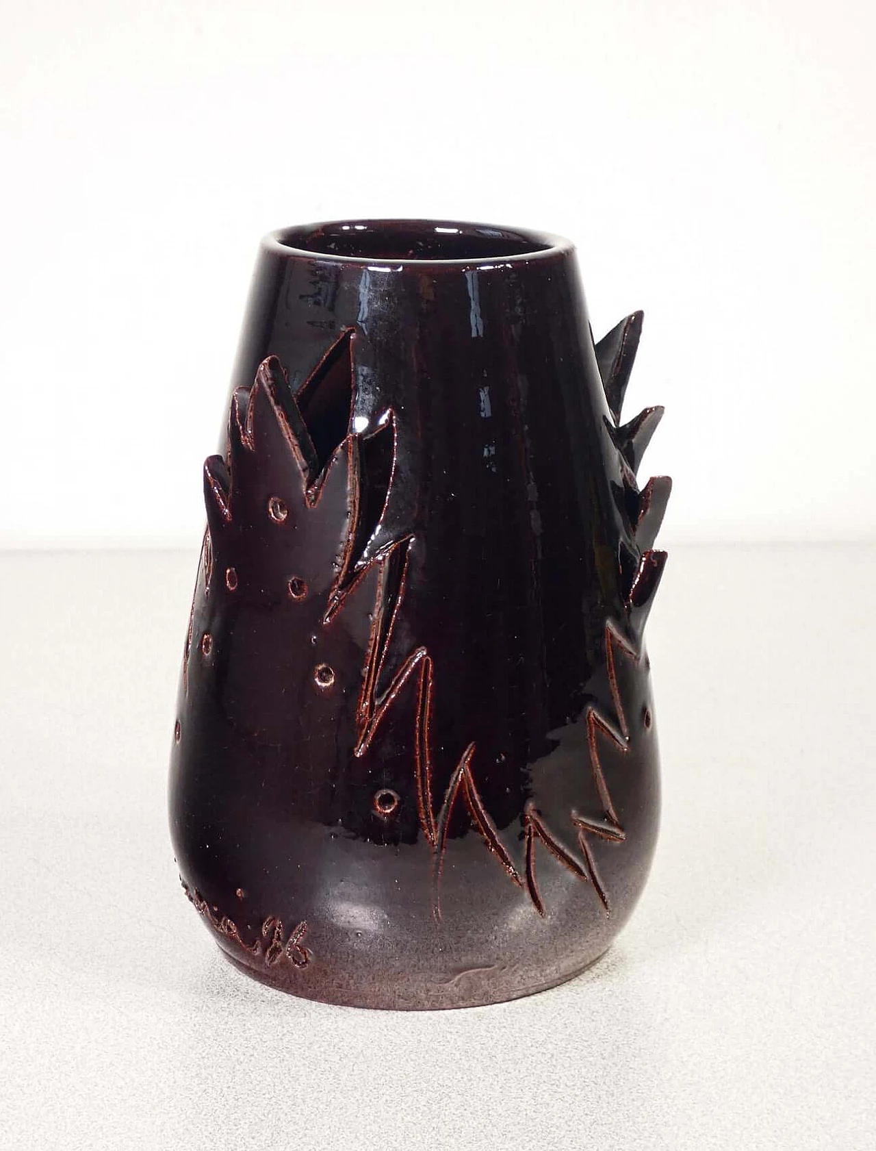 Vaso in ceramica di Marco Silombria per G.M.A. 1903, 1996 2