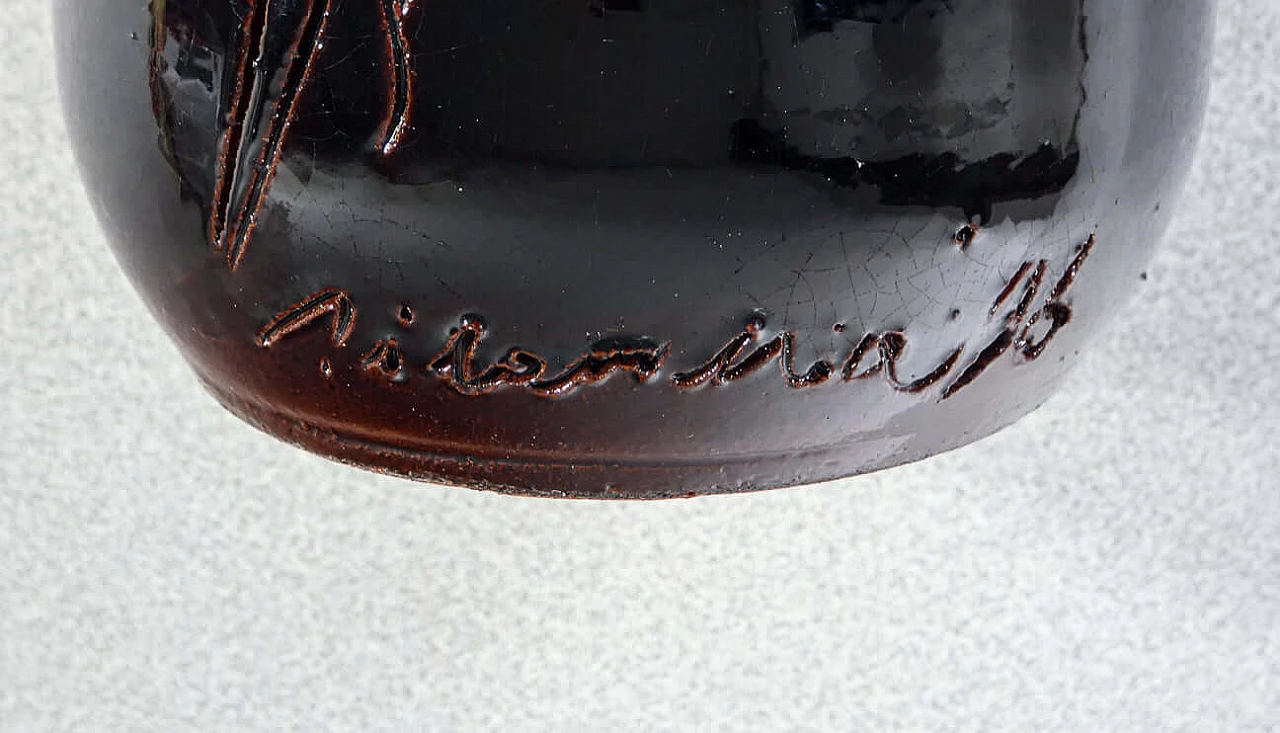 Vaso in ceramica di Marco Silombria per G.M.A. 1903, 1996 7
