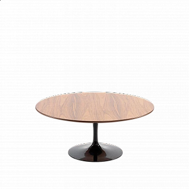 Rosewood and aluminium coffee table by Eero Saarinen for Knoll, 1960s
