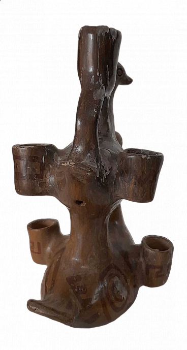 Sculptural ceramic candlestick by Heron Martinez Mendosa, 1920s
