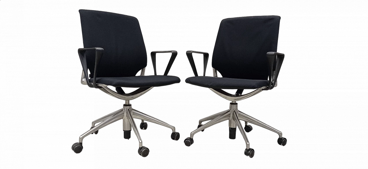 Pair of Meda Chairs armchairs by Alberto Meda for Vitra 31