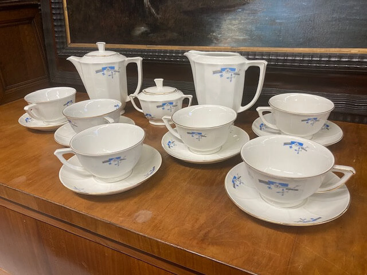 Richard Ginori porcelain tea set, 1939 2