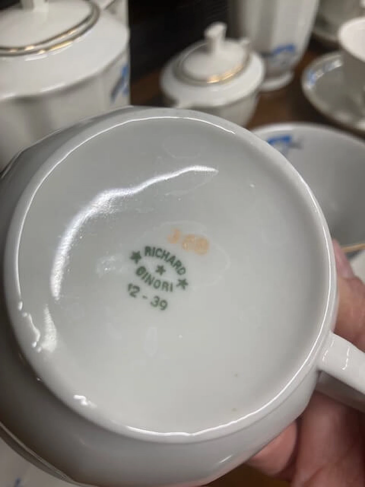 Richard Ginori porcelain tea set, 1939 7