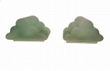 Coppia di applique a nuvola di Murano Due, anni '90
