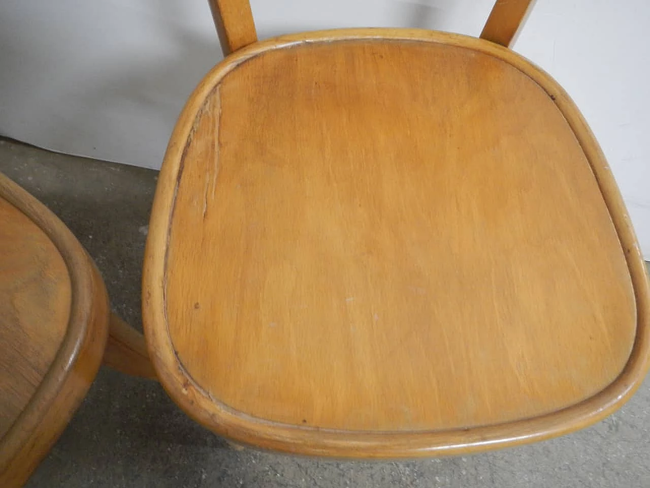 4 Beech chairs, 1950s 9